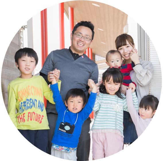 院長と子供たち